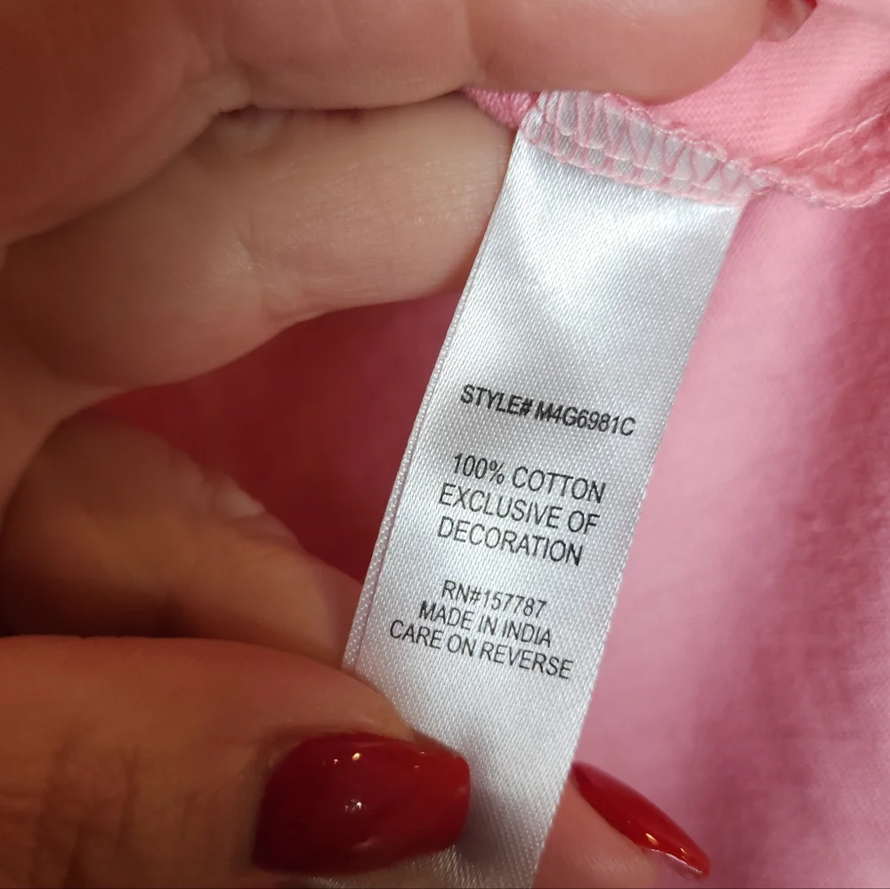 NWT Inner Circle 100% Cotton Pink Smocked Eyelet Sleeveless Top Size XL - Picture 14 of 15